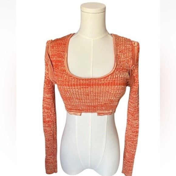 Christopher Esber Deconstructed Orange Knit (No Tie) Crop Top Small - Picture 1 of 13